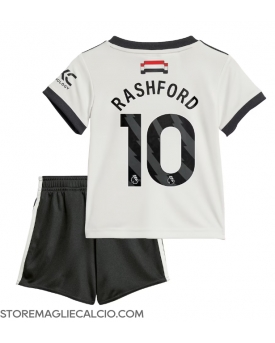 Manchester United Marcus Rashford #10 Maglia Gara Terza Repliche 2024-25 Bambino Maniche Corte Manchester United Marcus Rashford #10 Maglia Gara Terza Repliche 2024-25 Bambino Maniche Corte